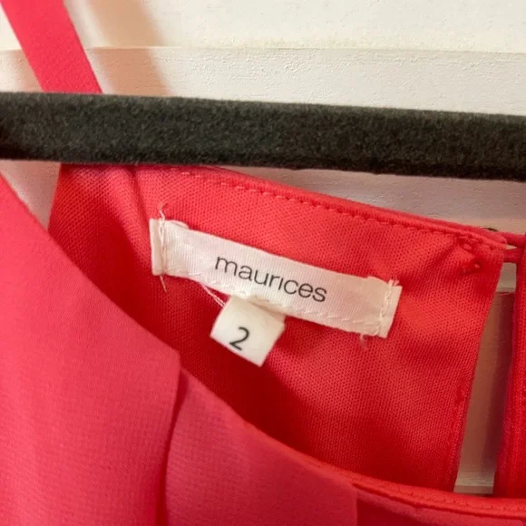 Maurices coral pleated mini dress size 2X - Picture 12 of 12